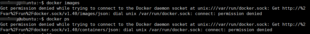 解决Ubuntu18.04启动Docker“Got permission denied while trying to connect to the Docker daemon socket“问题