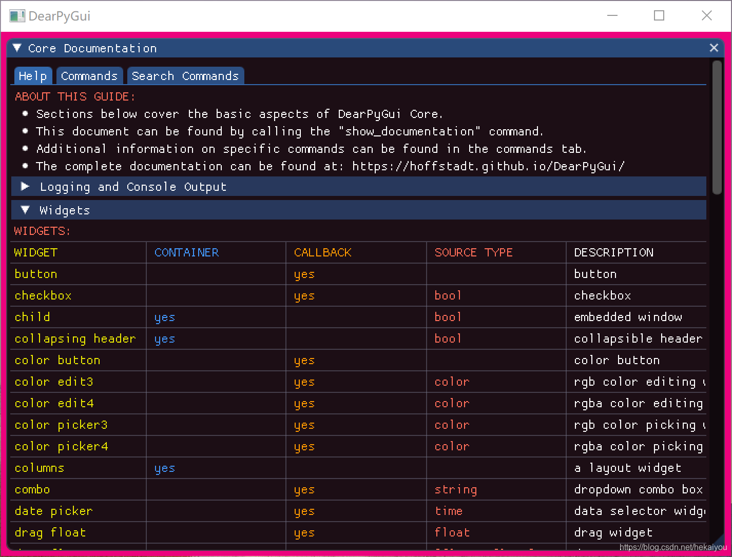 Python DearPyGui 基础_pydeargui pyd-CSDN博客