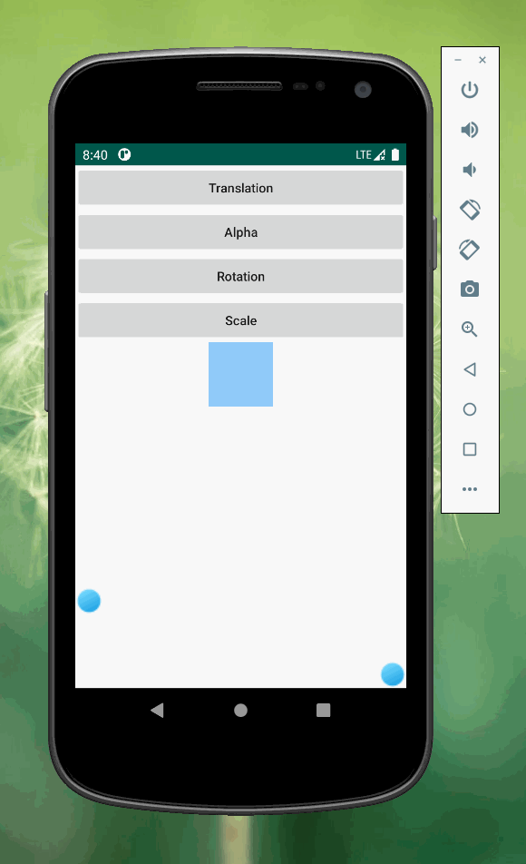 android的animator动画平移渐隐旋转缩放