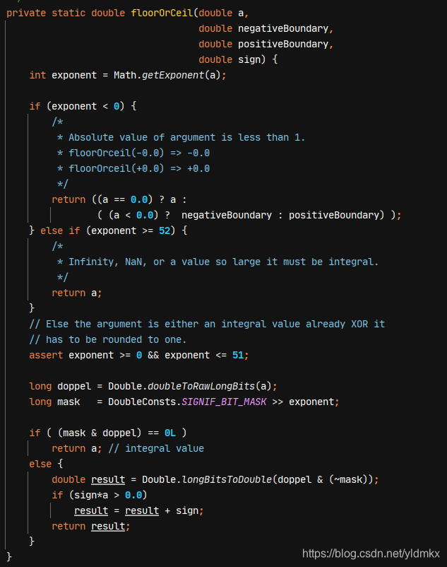 Java,Math类中的ceil、floor和round函数源码解析以及自己重写实现_math.ceilCSDN博客