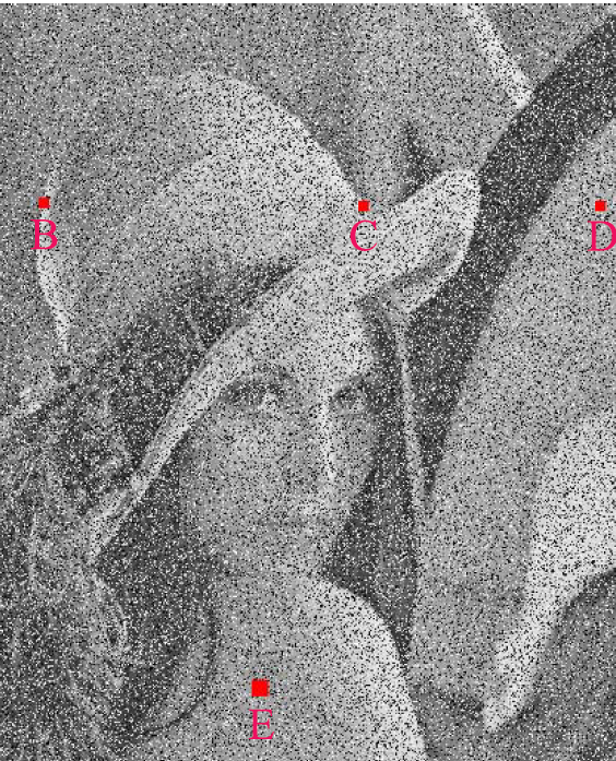 A B C D E分别指不同区域