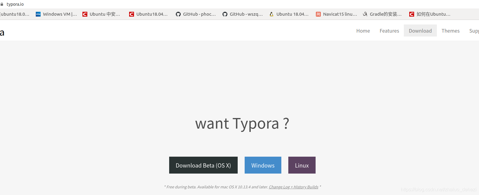 Ubuntu 18.04 安装 typora_ubuntu18 typora命令下载-CSDN博客
