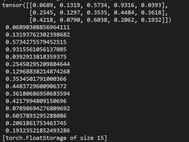 pytorch每日一学2 torch.is storage obj