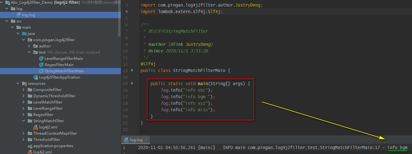 log4j2 uses filter to filter logs - Programmer Sought