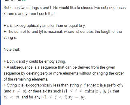 Subsequence Pair