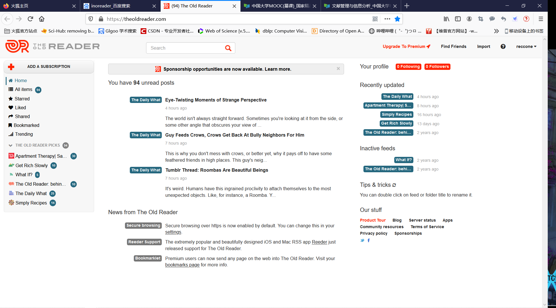 我的The old reader分享_focusreader the old reader 403-CSDN博客