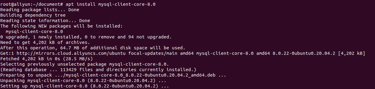 install mysql client debian