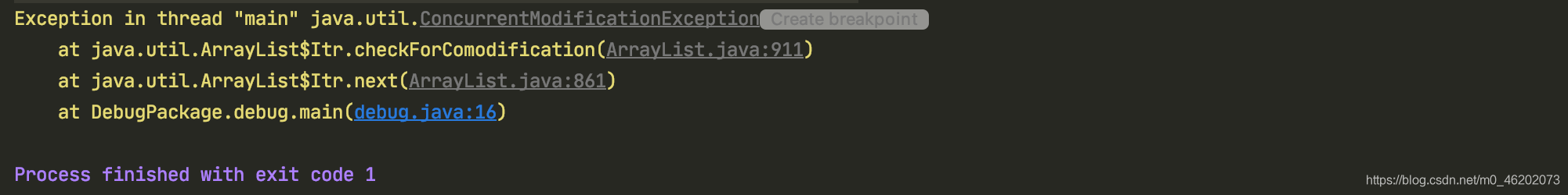 【Java】ConcurrentModificationException异常的源码深入分析与成功解除