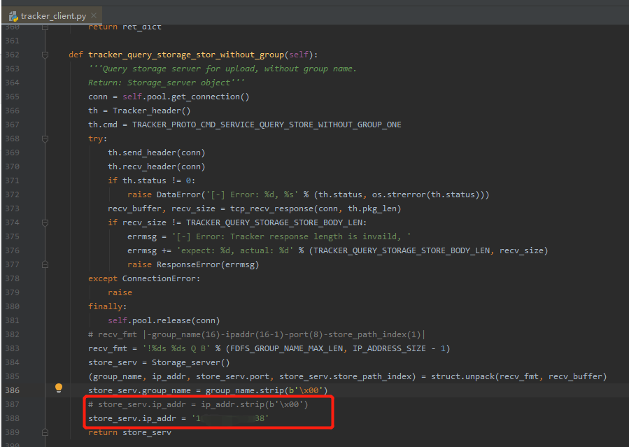 Python（py3fdfs）上传到fastdfs配置store_serv.ip_addr问题-CSDN博客