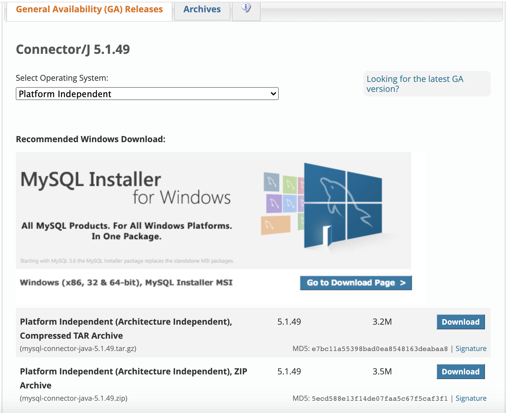 mysql 5.6 jdbc driver for mac