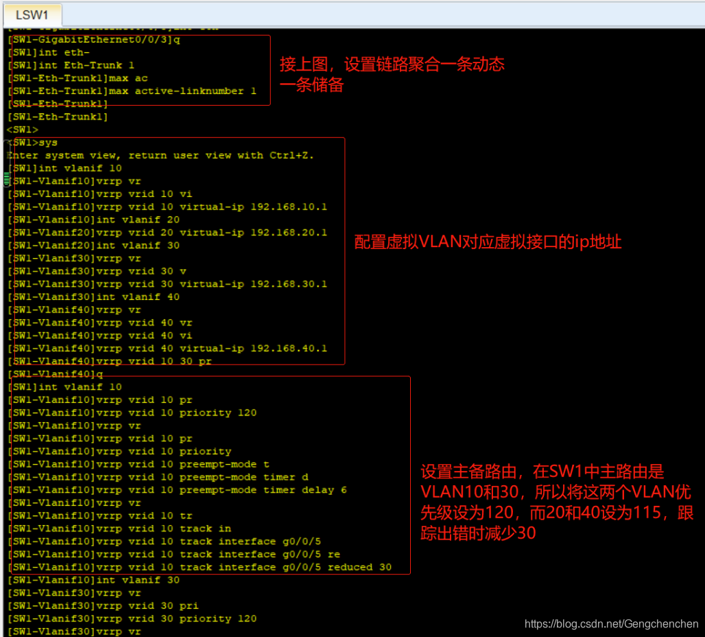 MSTP、LACP、VRRP、DHCP、NAT综合实验技术文档 