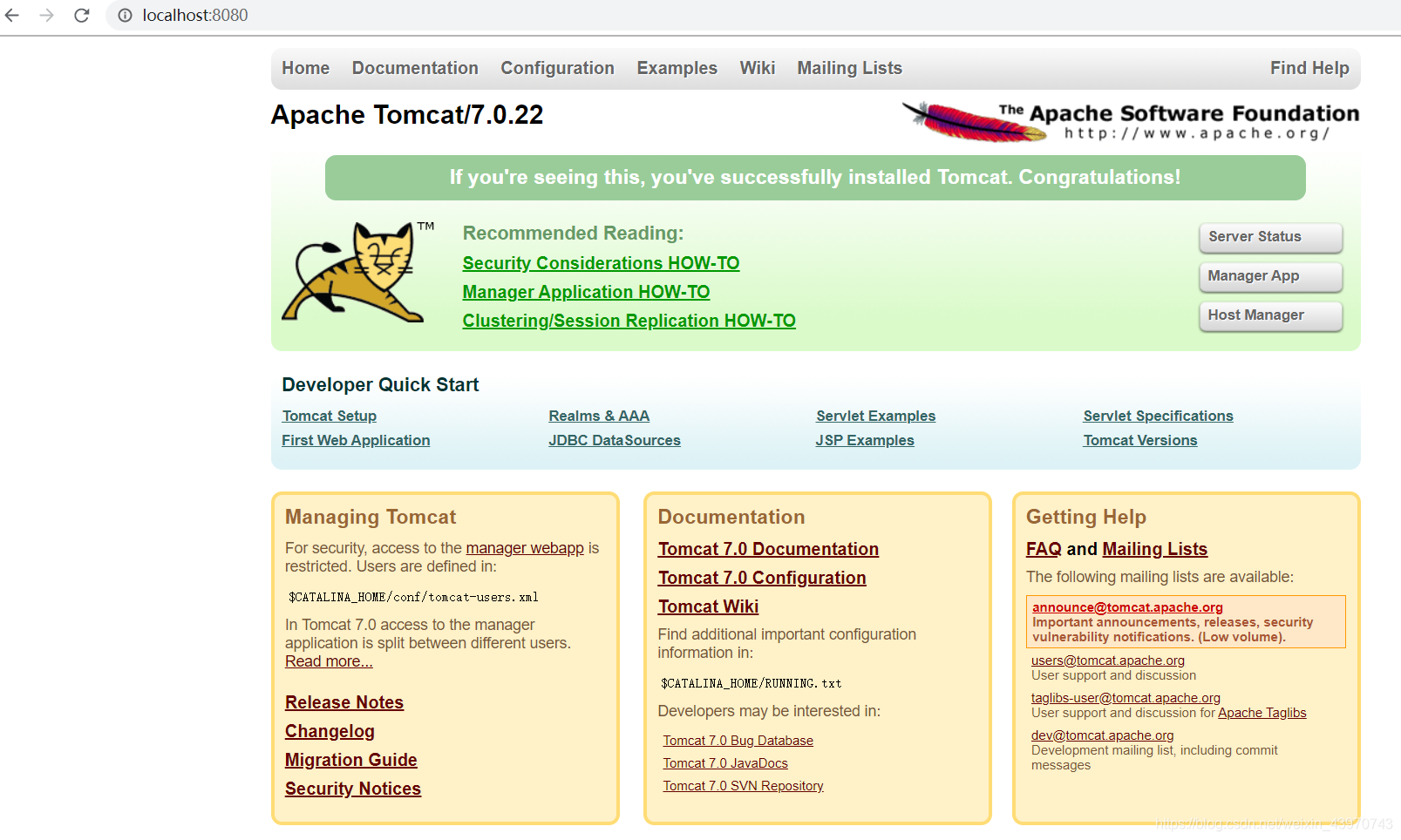 win10安装tomcat7的安装与配置【详细教程】