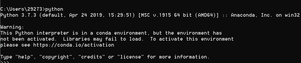 只要显示Pyhton版本即可