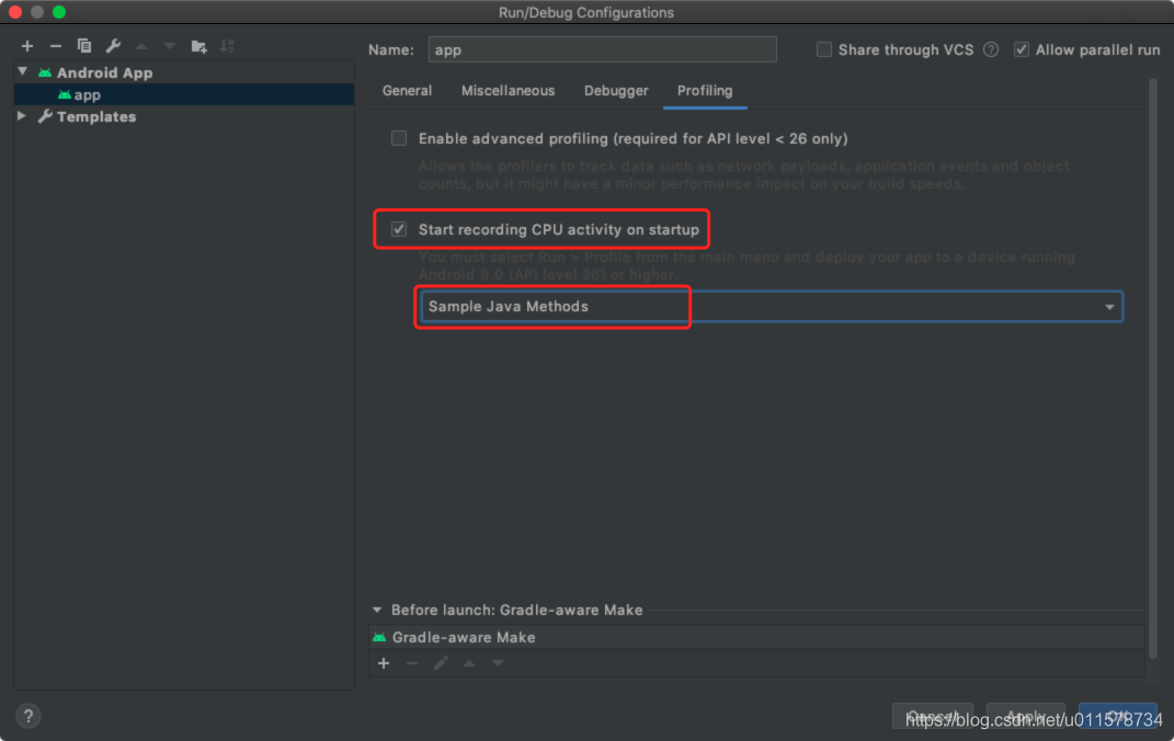 Android Studio CPU profiler性能分析工具介绍和使用详解_android studio profile flame ...