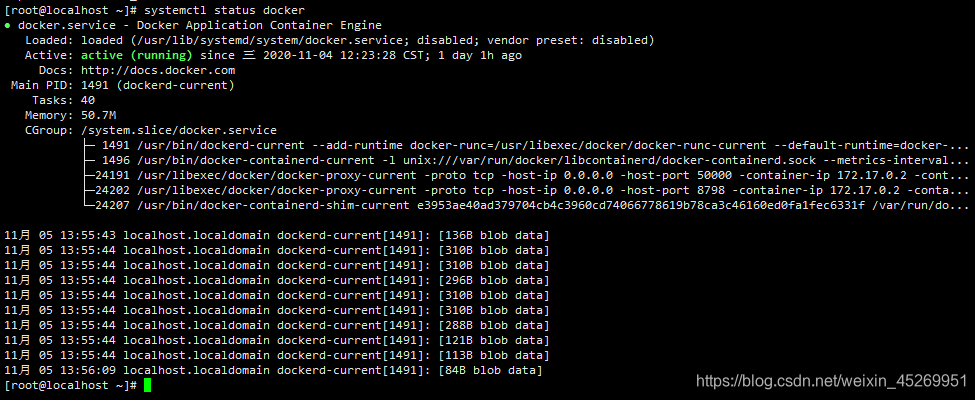 docker运行状态