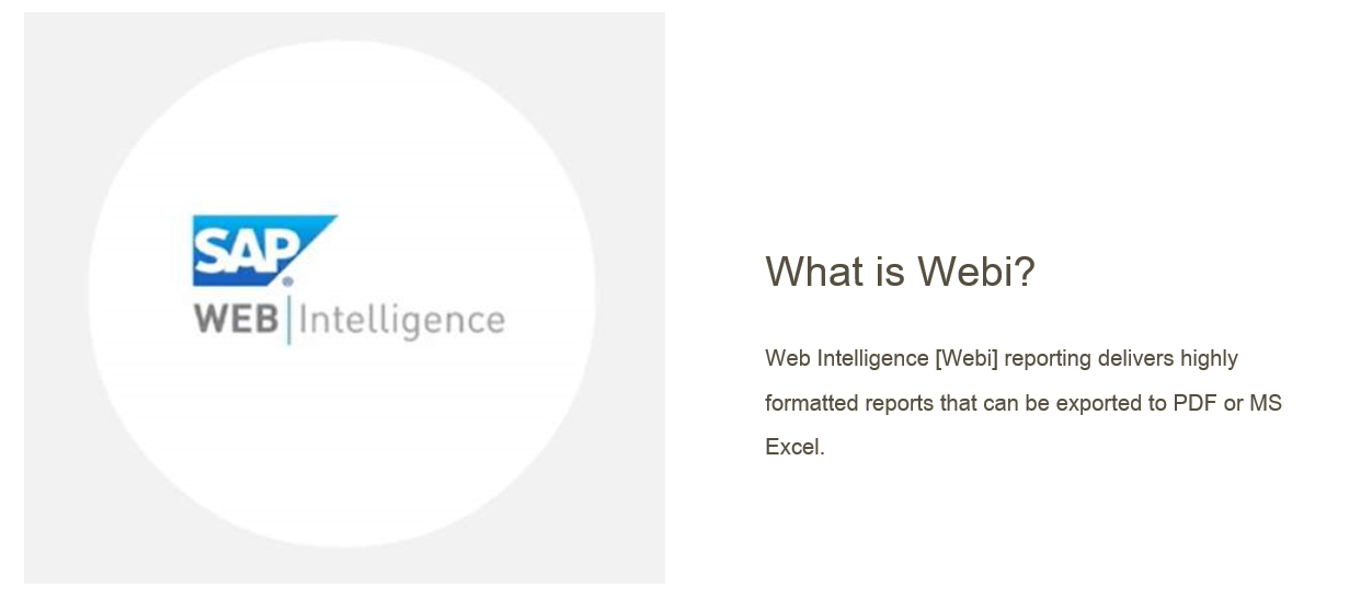 SAP Web Intelligence初探_sap Businessobjects Web Intelligence-CSDN博客