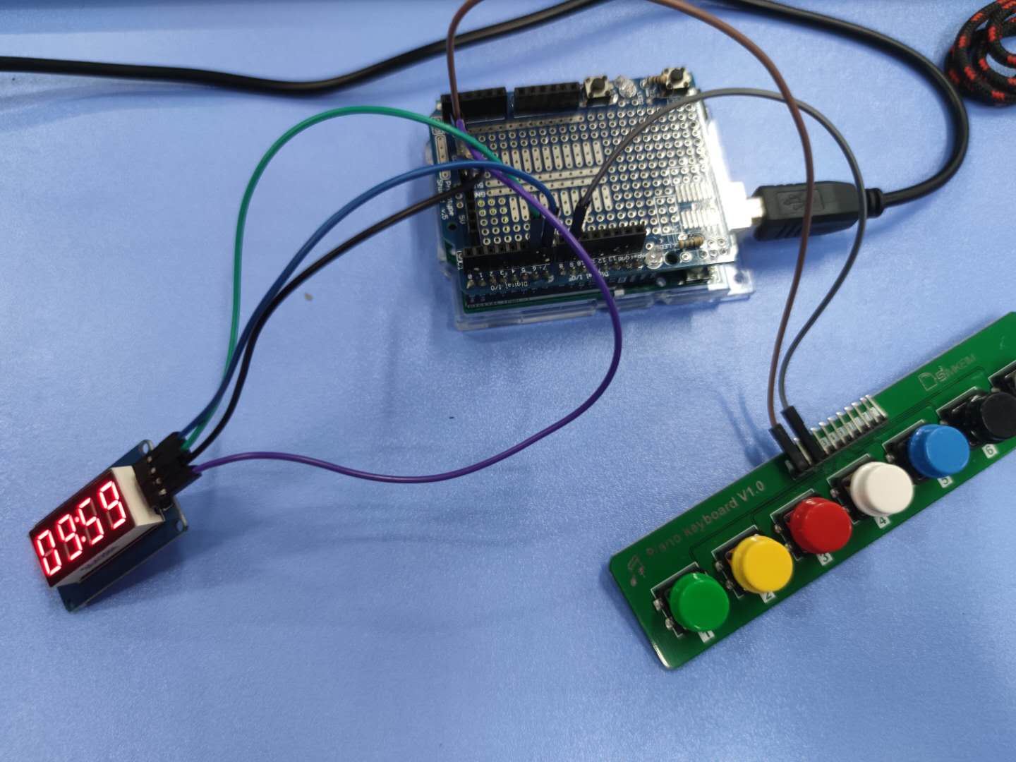 Arduino stopwatch based on TM1637 Programmer Sought