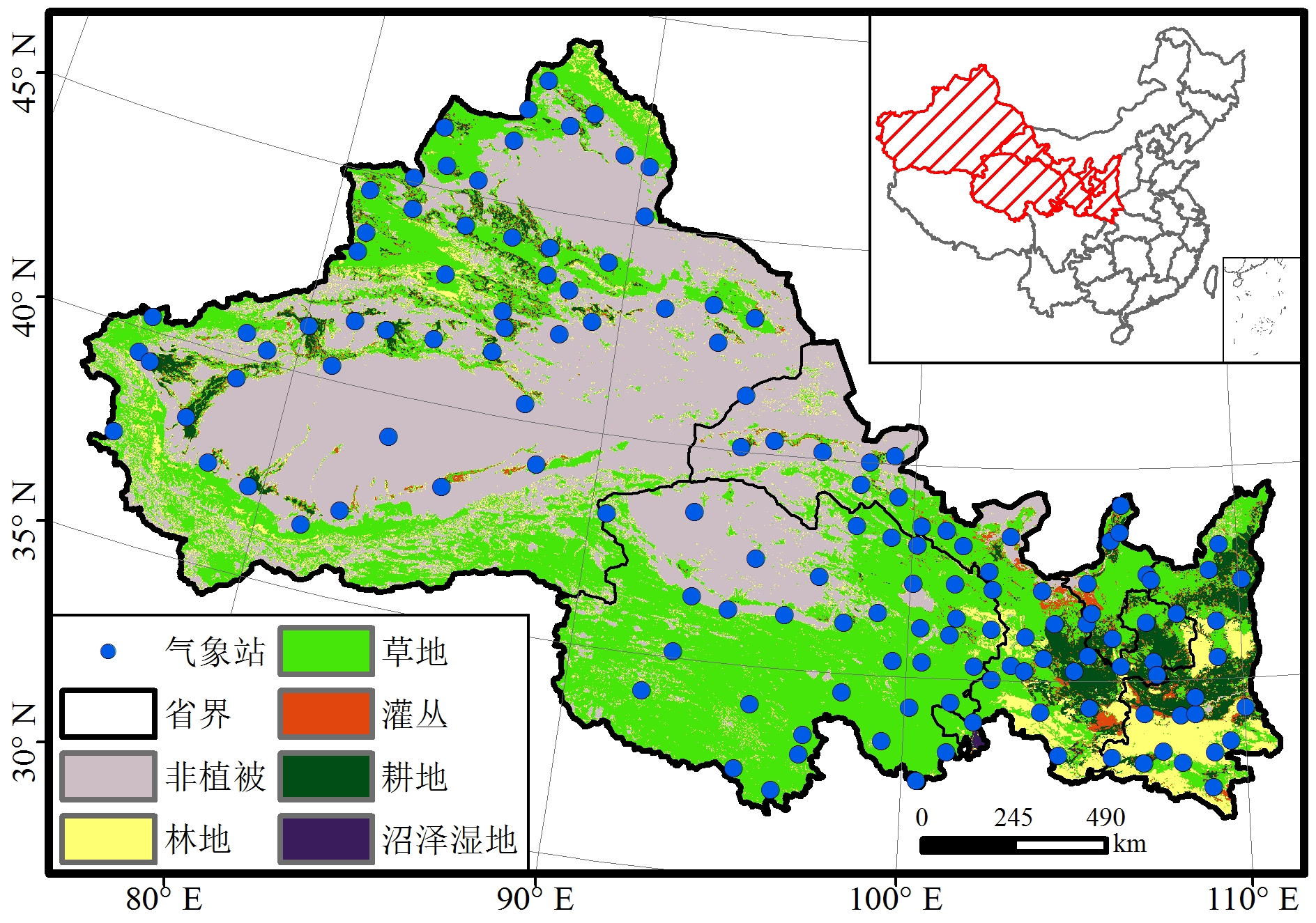 西北地区气候类型图片