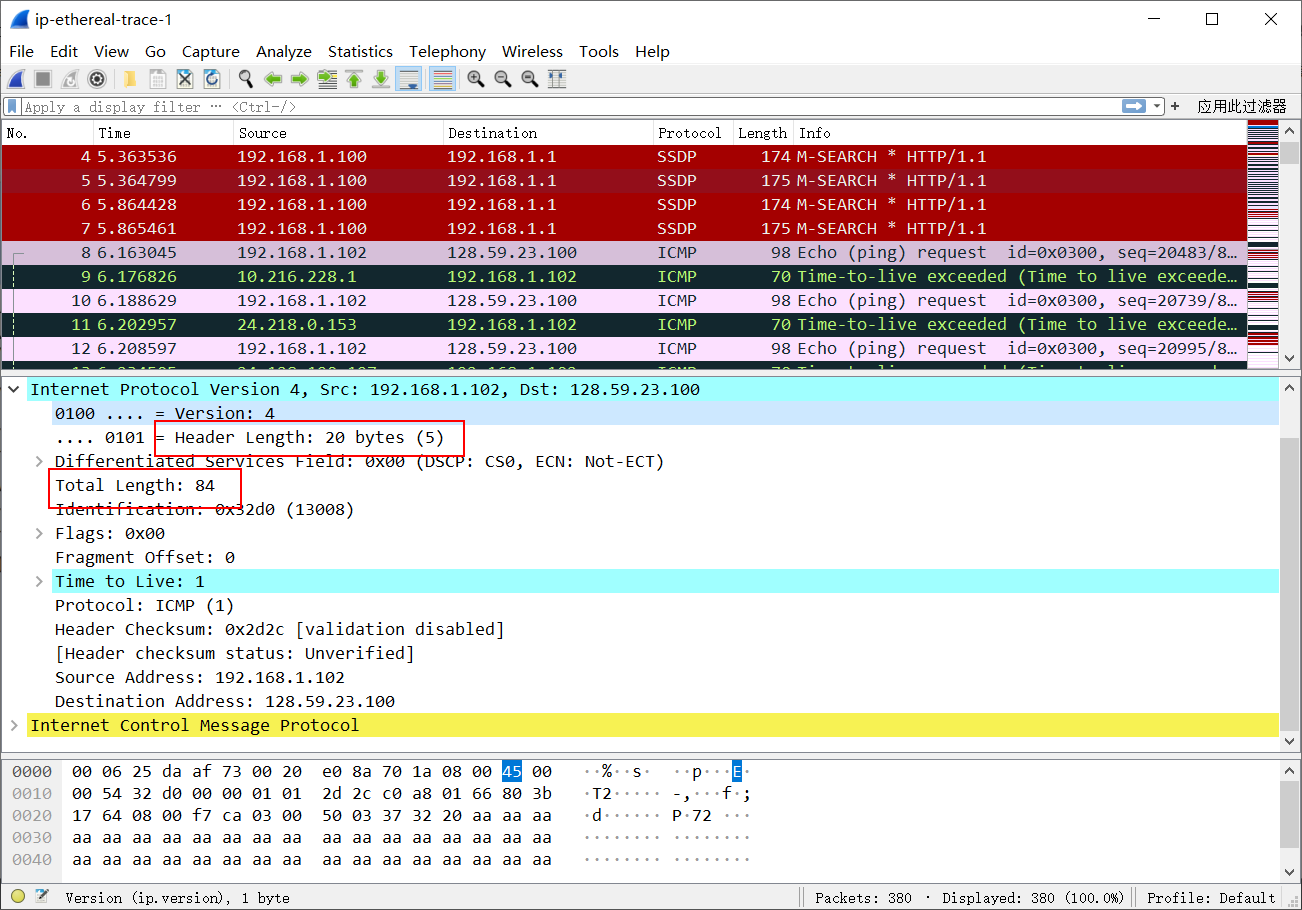 Fragmented ip protocol wireshark что это