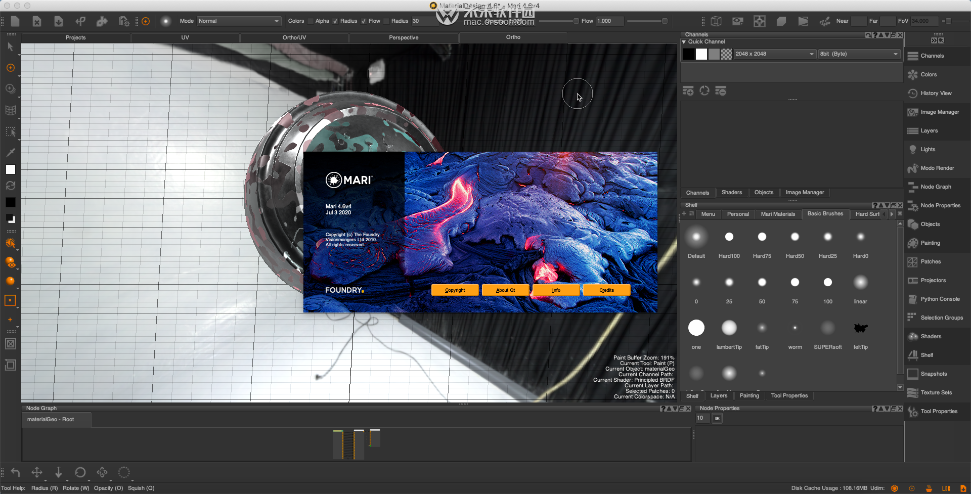 3d纹理贴图制软件the foundry mari for mac