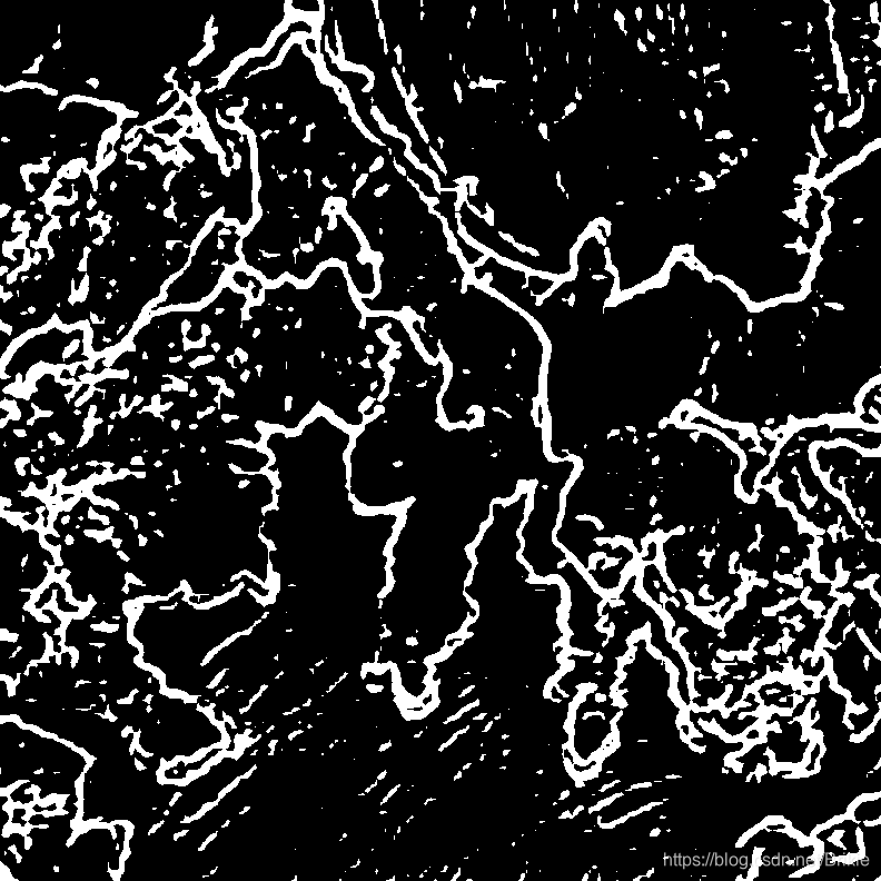 图3光学图深度学习提取的边缘线