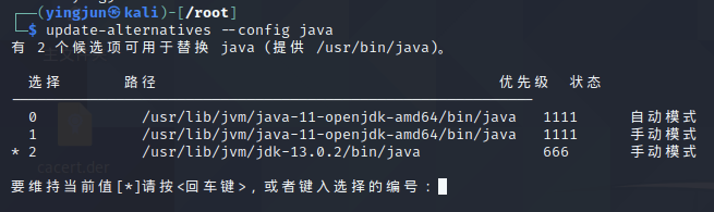 选择JDK13的编号