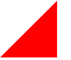 css实现div一半是黑色一半是红色实现三角形效果