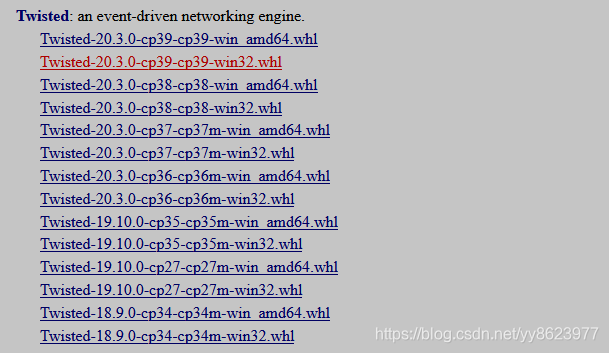 Twisted安装包