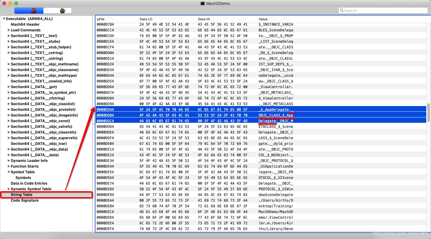 5 - AppDelegate 在 String Table 中的名称