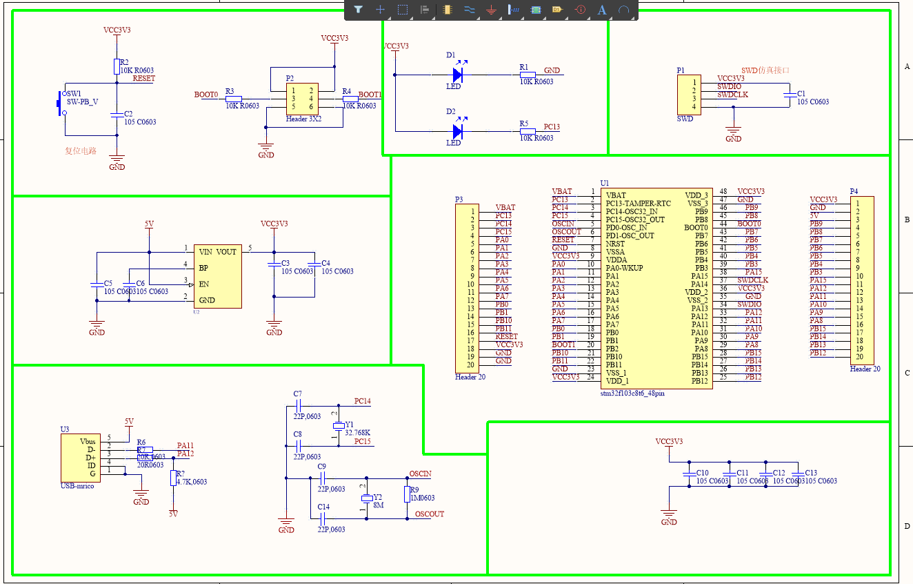 可视化代码跟踪和stm32流水灯仿真运行