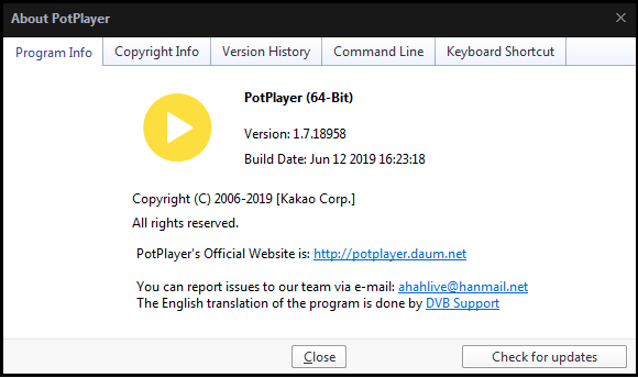 About PotPlayer