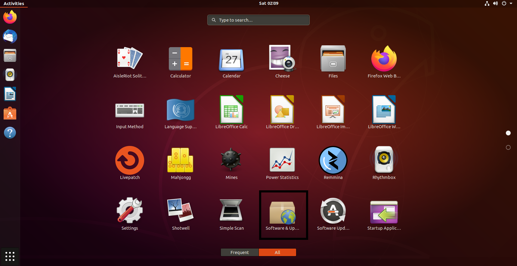 Ubuntu softwave & update