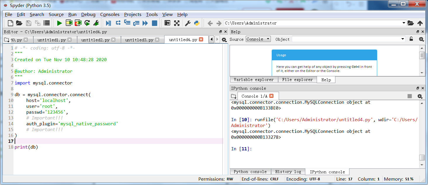 Python mysql database install mysql link database - Programmer Sought