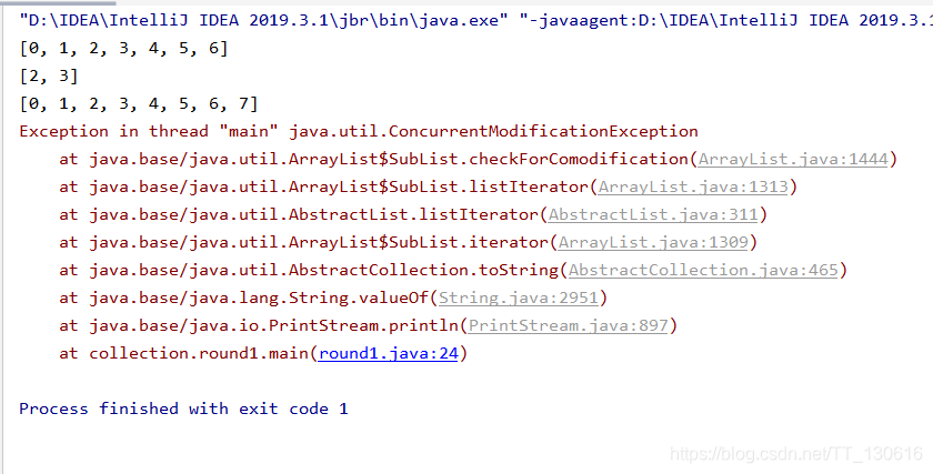 Arrays.asList()、ArrayList.subList()方法的使用注意事项_list list = arrays.aslist ...