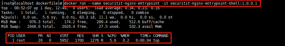 Dockerfile ENTRYPOINT指令 语法解析