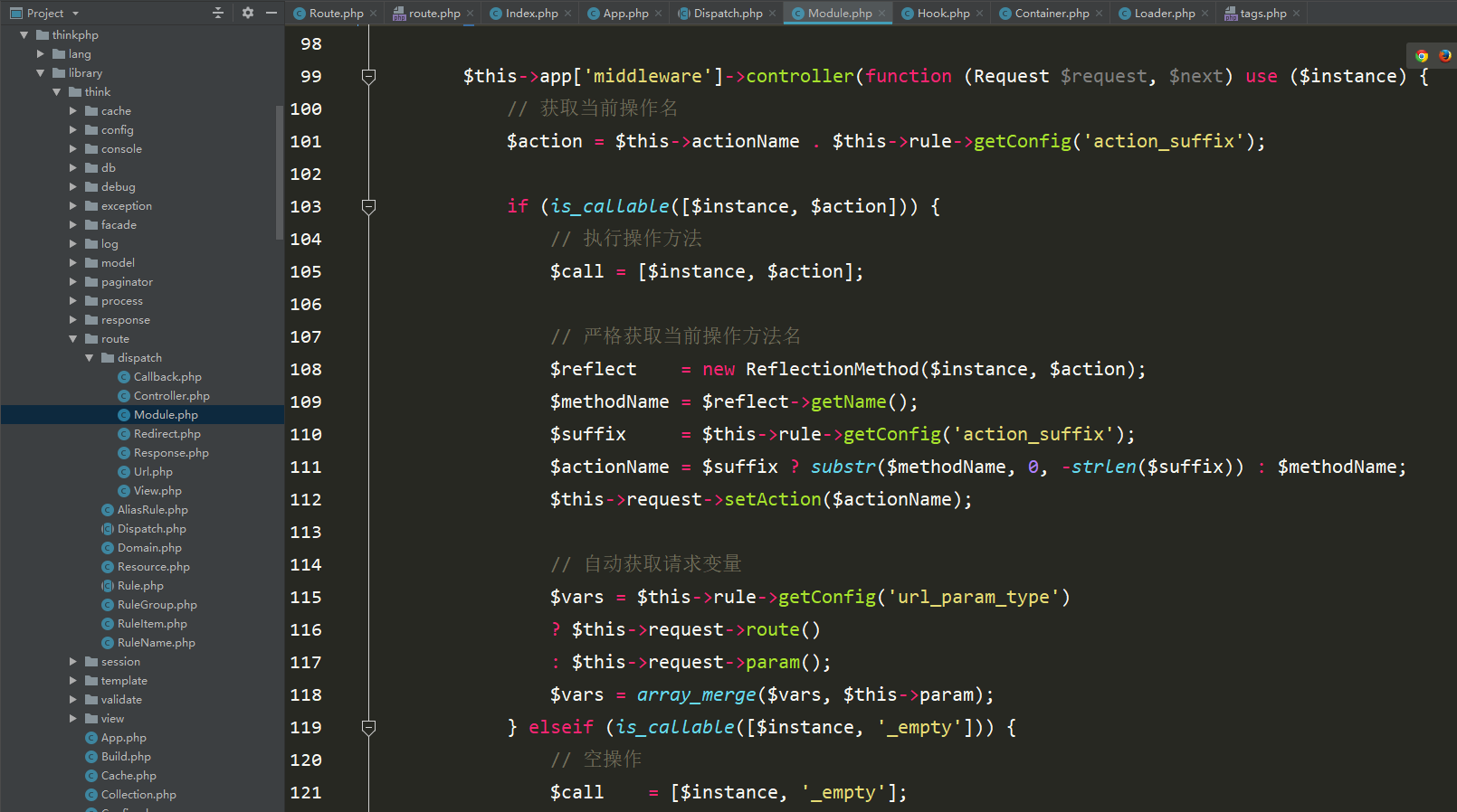 Wie instanziiert die ThinkPHP-Routing-Adresse den Controller?