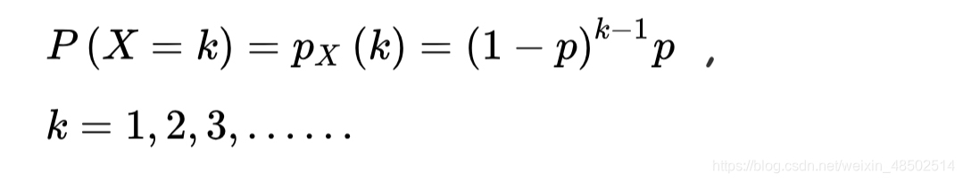 几何分布的概率函数