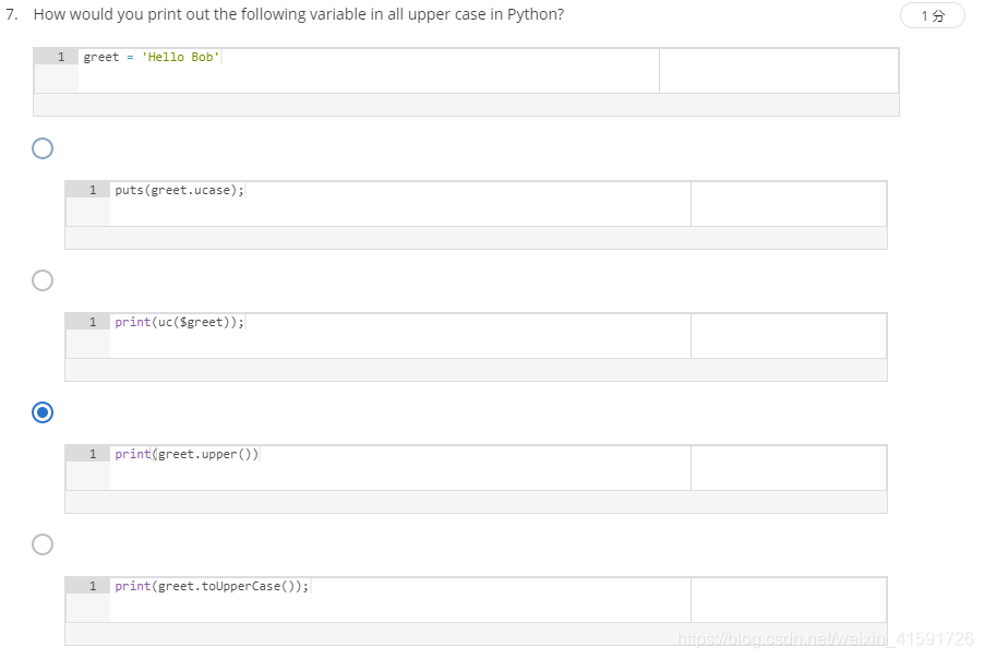 【Python for Everybody(Python Data Structures)】Week 1 | Chapter 6 题目汇总 ...