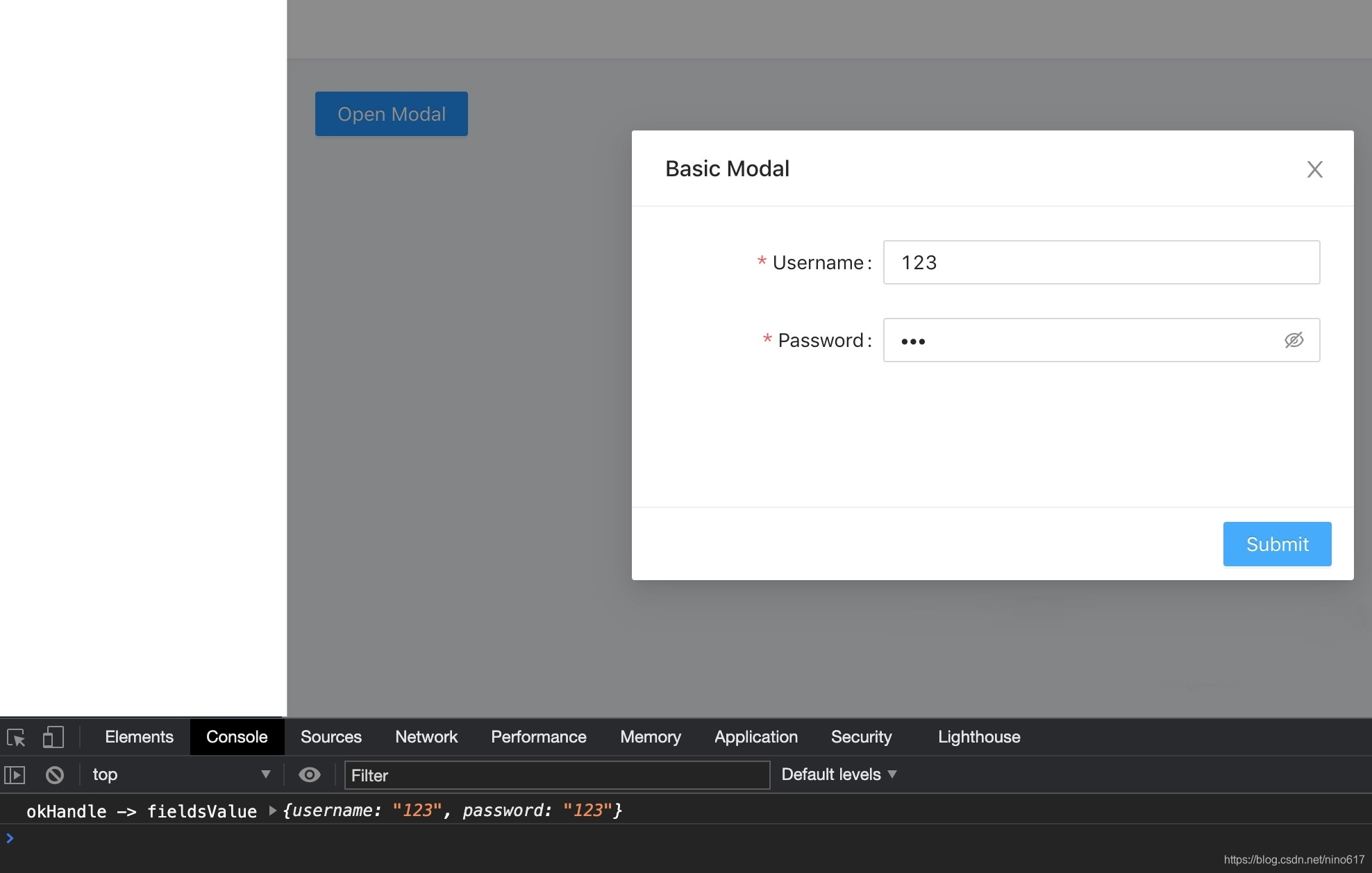 Modal获取Form数据简单demo_ 获取表单数据方法-CSDN博客
