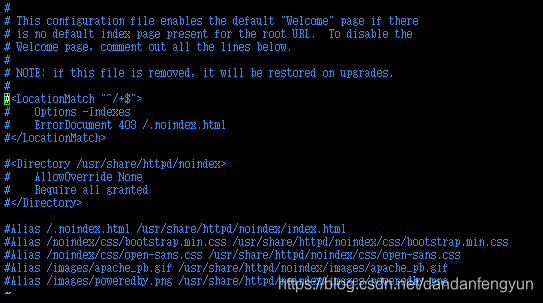 httpd配置文件屏蔽