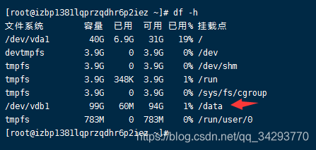 Linux:阿里云服务器购买数据盘并挂载流程