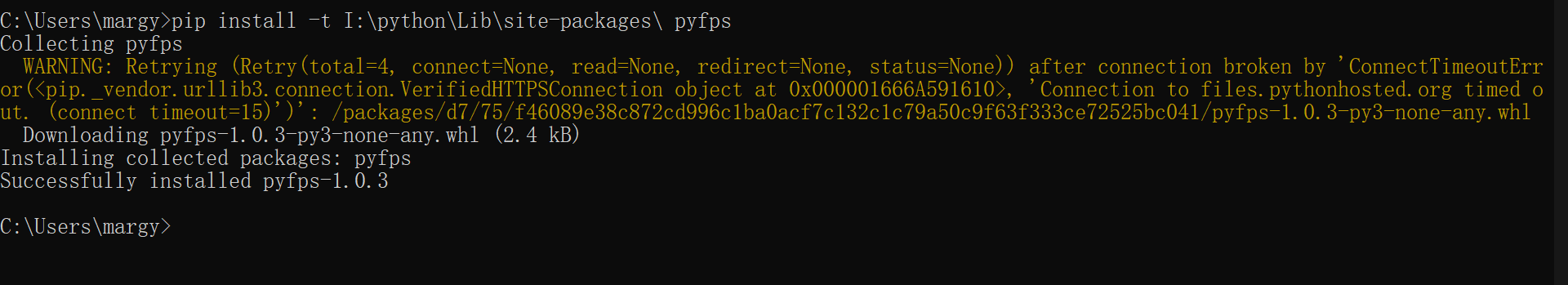 【windows环境下】如何将python模块安装到指定目录下