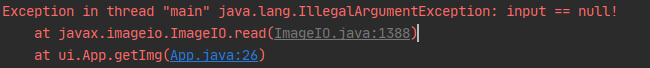 java.lang.IllegalArgumentException: input == null!