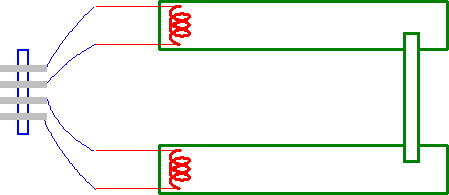 ▲ 灯管连接外部引线