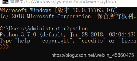 cmd 'python' 不是内部或外部命令，也不是可运行的程序