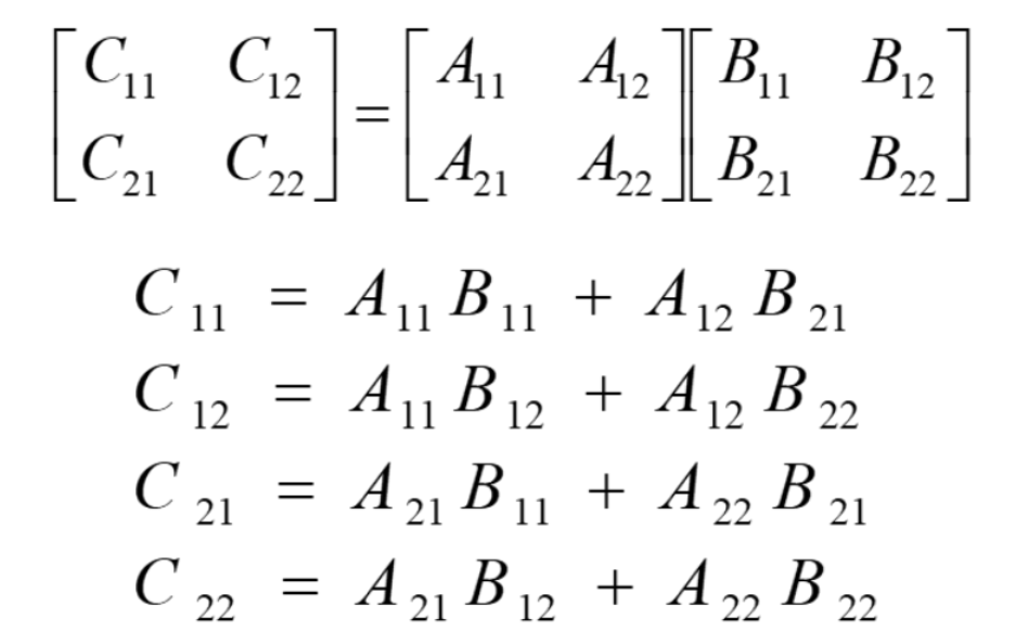 C++ implementation of Strassen matrix multiplication - Programmer Sought