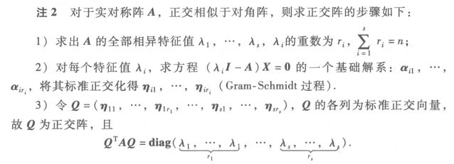 将实对称矩阵正交对角化的流程