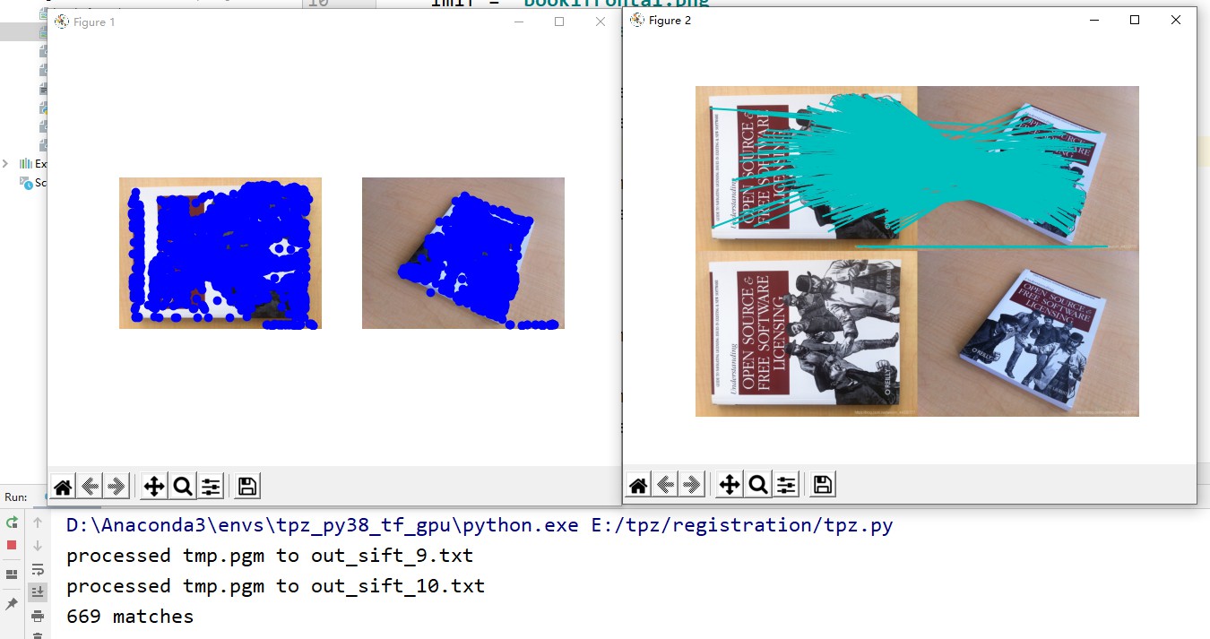 利用Python和PCV 进行 SIFT特征匹配 的流程