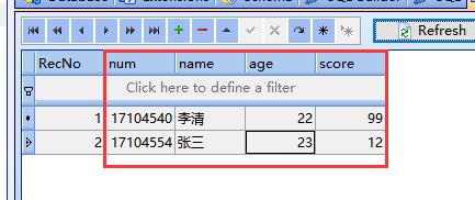 图片中的红框是数据库的内容